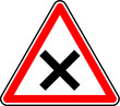 Panneau - attention priorité à droite
