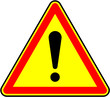 Panneau attention danger