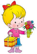Illustration: Holiday flowers Holiday flowers