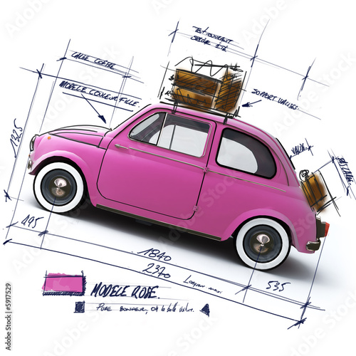 Illustration: retro 500 italie retro 500 italie