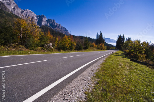 on the road