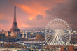 Paris under a thundery skyscape Paris under a thundery skyscape
