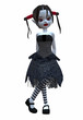 d render of cute dark goth doll fairy d render of cute dark goth doll fairy