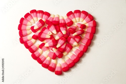 Photo: hearts of candy corn hearts of candy corn