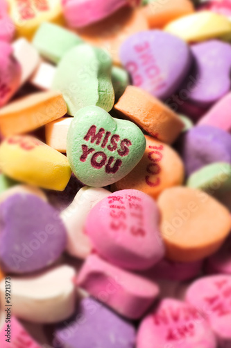 Photo: Miss you candy heart Miss you candy heart