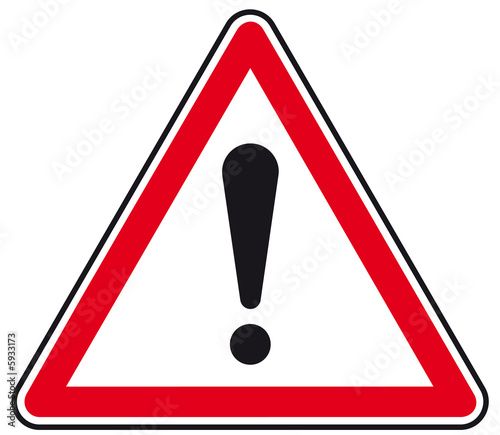 Illustration : Panneau Attention danger ! Panneau Attention danger !