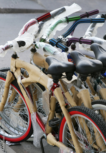 Photo: New bikes are lined up for sale New bikes are lined up for sale