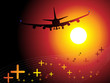 Air plane flying