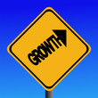 Growth warning sign Growth warning sign