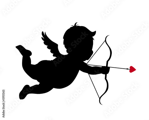 Cupid silhouette Cupid silhouette
