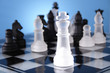 A game of chess comes to an end. The king is checkmated. A game of chess comes to an end. The king is checkmated.