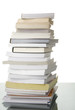 High pile of book