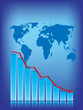 World recession business graph World recession business graph