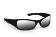 Black sunglasses isolated on the white background Black sunglasses isolated on the white background