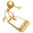 Surfing On A Touch Screen Cell Phone Surfing On A Touch Screen Cell Phone