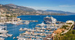 Panoramic view of Monaco harbour, Monte Carlo