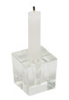 Small Partially Burnt Candle in Glass Base Small Partially Burnt Candle in Glass Base