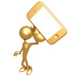 Holding A Touch Screen Cell Phone Holding A Touch Screen Cell Phone
