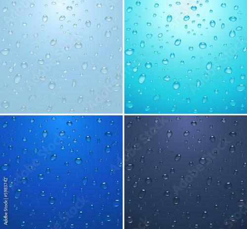 water drop background. transparent water drops on