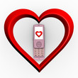 telephone love face