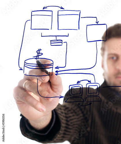 An image of businessman with a pen An image of businessman with a pen