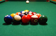 Pool Table with Racked Balls