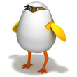 Cartoon Egg. 3D render. Concept art. Cartoon Egg. 3D render. Concept art.