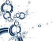 Illustration of crystal clear water on a white background