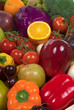Organic healthy vegetables and fruits