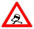 Panneau de Signalisation (Chaussee glissante - A4)