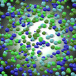 Molecules and atoms seamlessly tiling