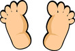 Bare feet