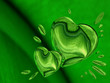 Abstraction with double hearts