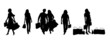shopping silhouetten