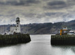 Scarborough harbour entrance, North Yorkshire