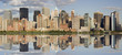 Panorama of Manhattan skyline with water reflection Panorama of Manhattan skyline with water reflection