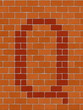 the letter q from alphabet set, seamlessly brickwall tile