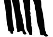 legs of male and female couple