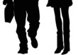 legs of male and female couple