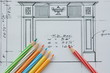 Interior design details drawings