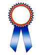 Colorful Blue Ribbon with Text Area