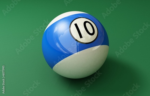 Illustration: billard ball 10 billard ball 10