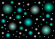 Univers flou vert bleu