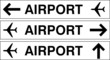 Vector: Indicazione per l'Aeroporto Indicazione per l'Aeroporto