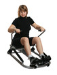 sportswoman in Rowing Machine