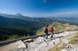 Trekking in mountains