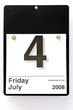 Images : Office Calendar Depicting July 4th