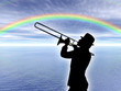Trombettista nell'arcobaleno
