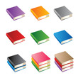Set of books of various color Set of books of various color