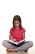Girl reading a book 